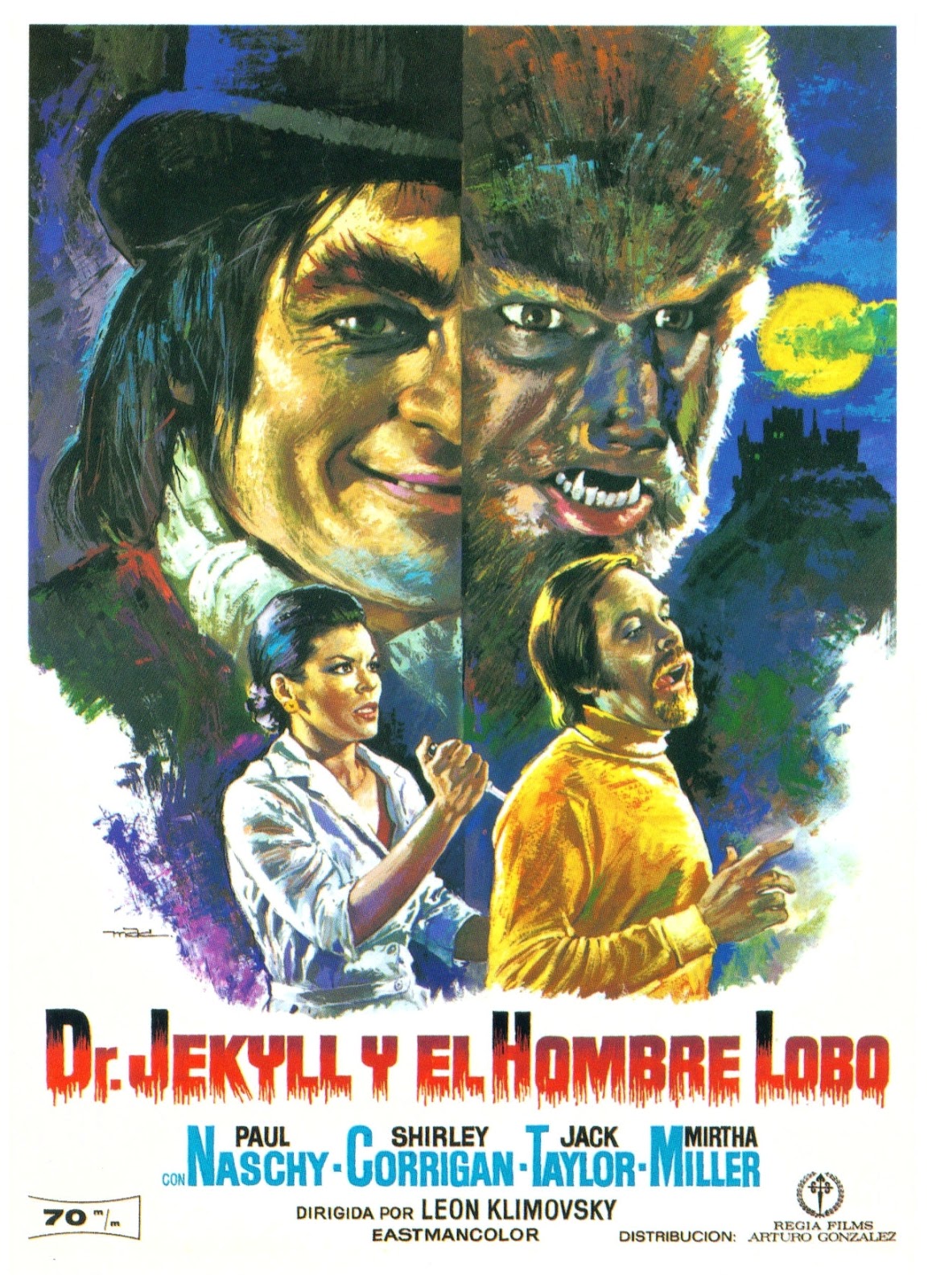 Details about   R480 Dr Jekyll Vs Werewolf Doctor Jekyll y el Hombre-Print Art Silk Poster
