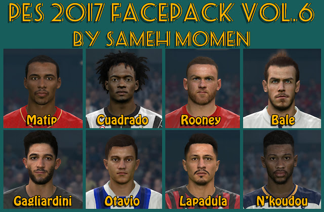 PES 2017 facepack vol.6 by Sameh Momen PES 2017 facepack vol.6 by Sameh Momen