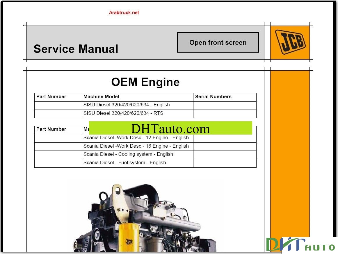 JCB SERVICE MANUALS FULL Automotive Library