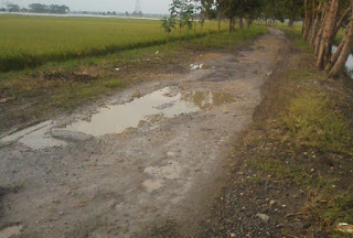 Jalan Rusak, Warga Dua Desa di Sukolilo Kesulitan Angkut Hasil Bumi Jalan Rusak, Warga Dua Desa di Sukolilo Kesulitan Angkut Hasil Bumi