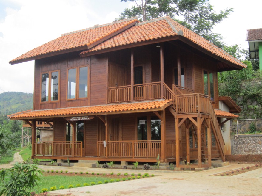 Rangka Rumah Kayu Minimalis / Rumah dengan bahan dasar kayu bisa