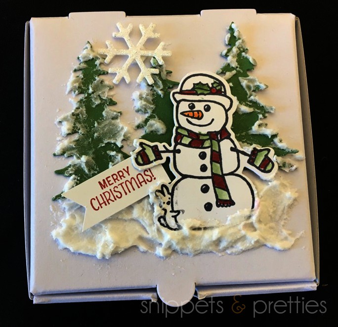 Snippets and Pretties Christmas Pizza Boxes