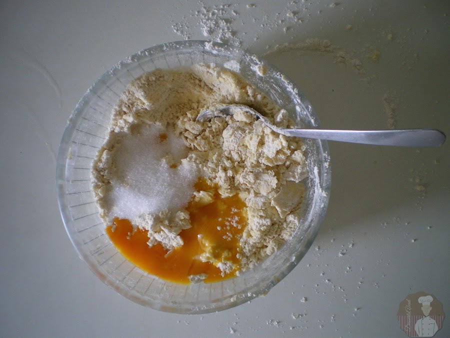 Small Cherry Bakewell. Elaborando la masa