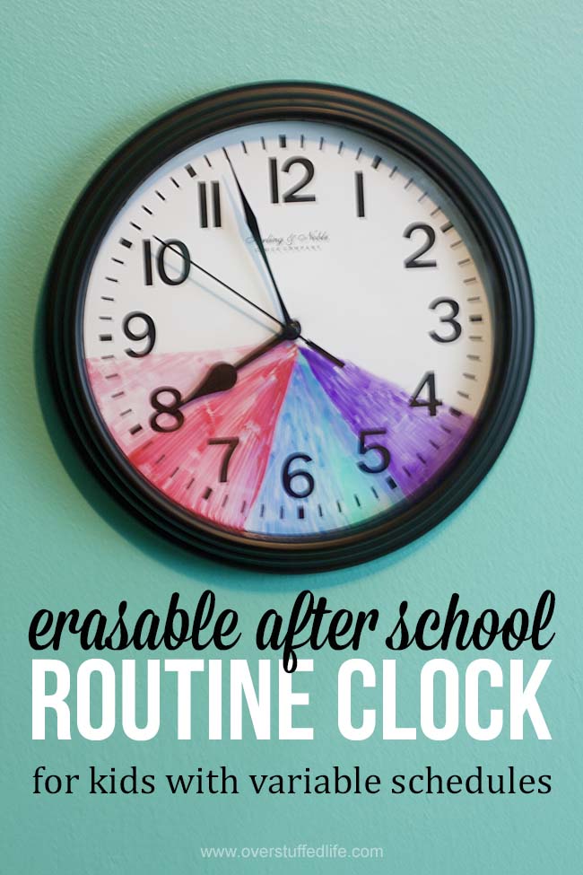The moment University Plan Clock for Young children With Aspect Schedules photograph relating to After School Schedule Printable identify Once University Schedule Clock for Small children With Element Schedules