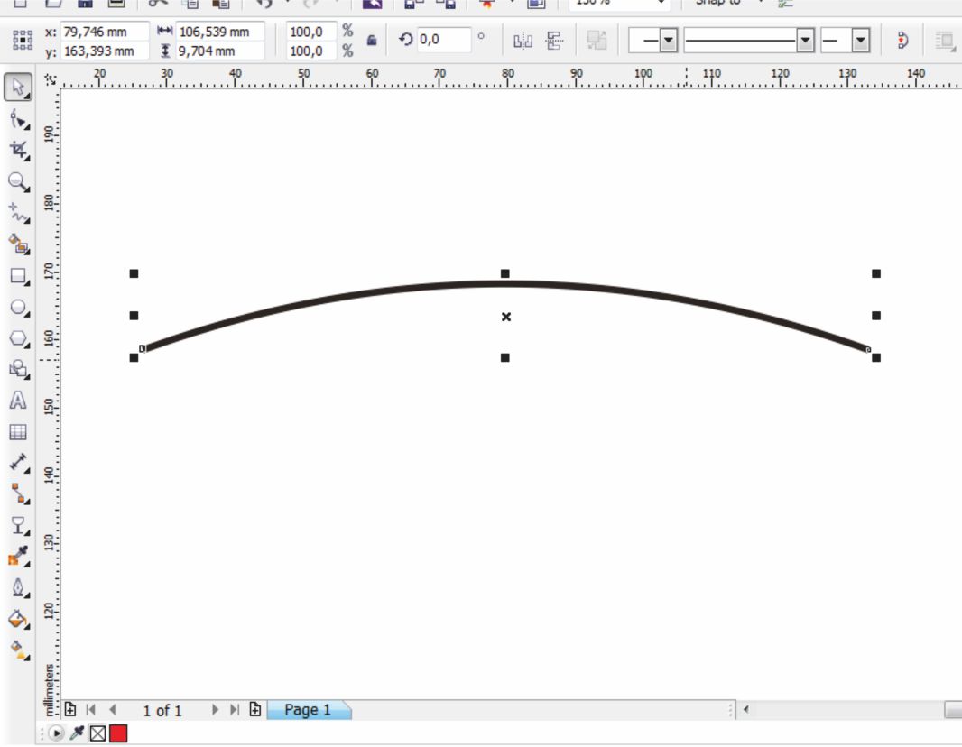 Cara Membuat Garis Melengkung  di CorelDRAW Belajar CorelDRAW