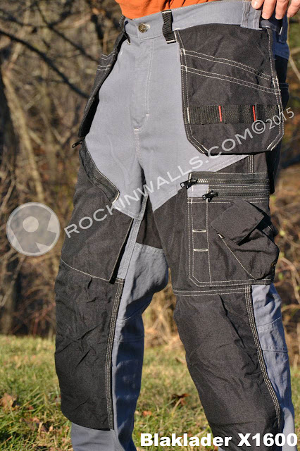 denim work trousers with knee pads