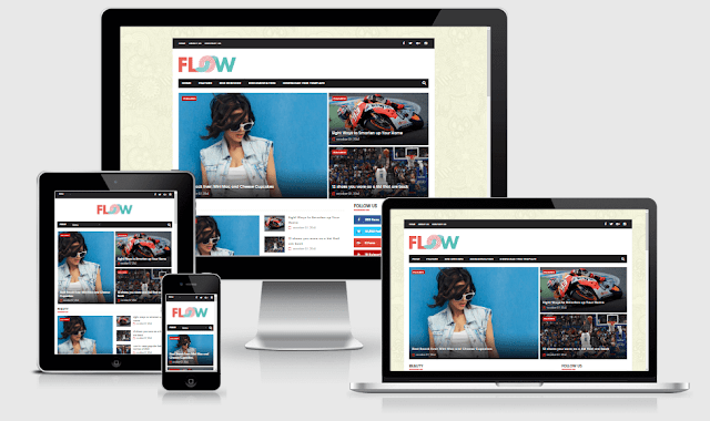 Flow Responsive Magazine Blogger Template Free Download