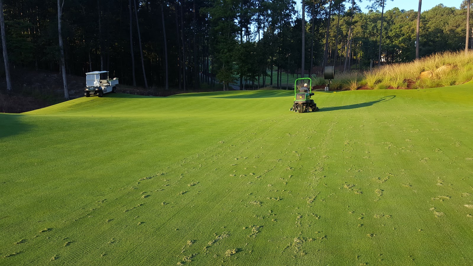 The Creek Club Golf Course Maintenance Greens Verti cut 14 post
