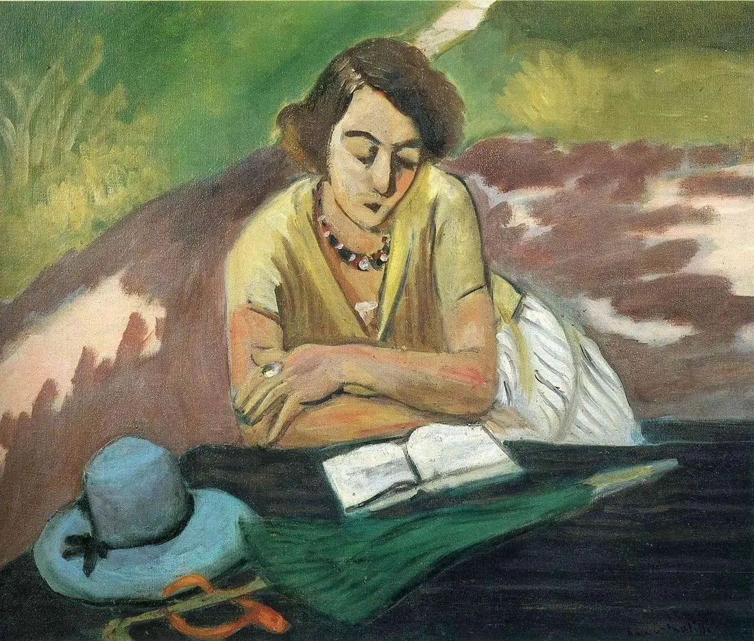 Henri Matisse - Reading Woman with Parasol, 1921