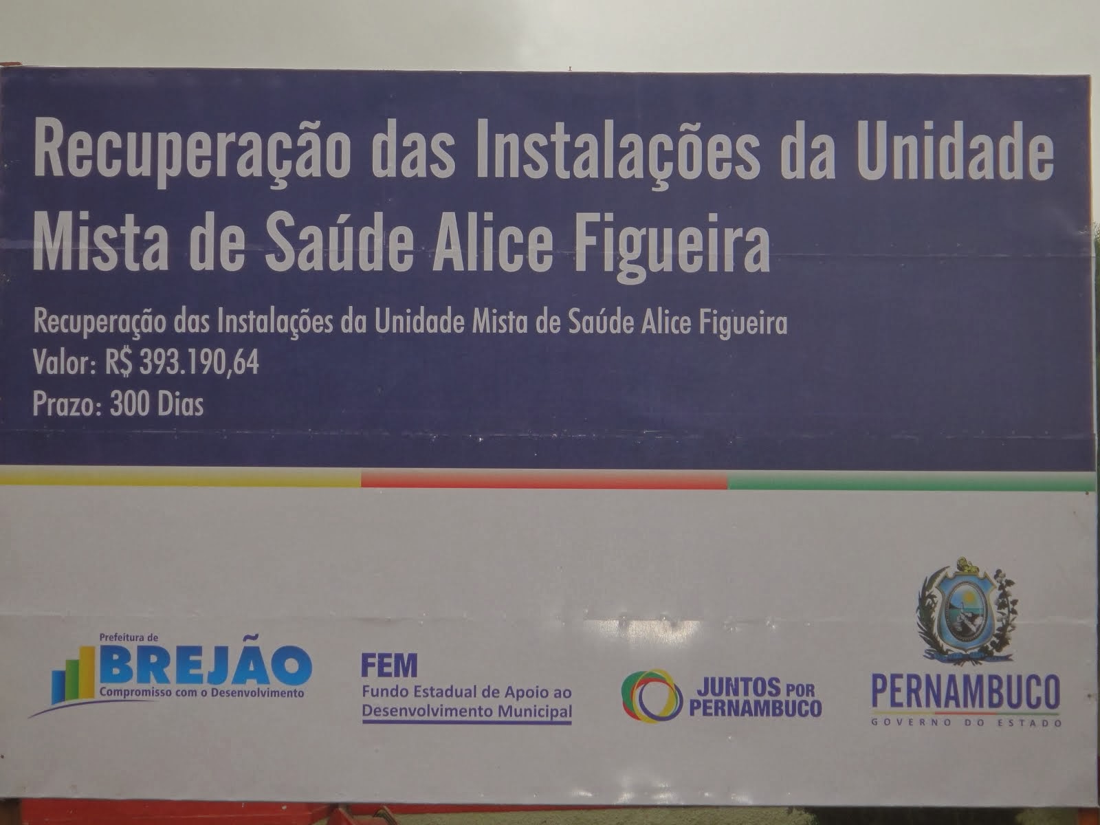 Reforma e Ampliação da Unidade Mista de Saúde Alice Figueira.