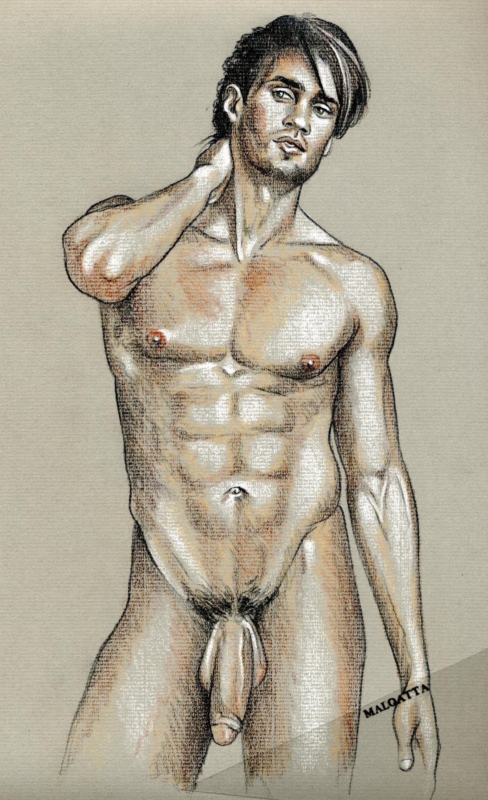 рисованные голые мужики фото 4