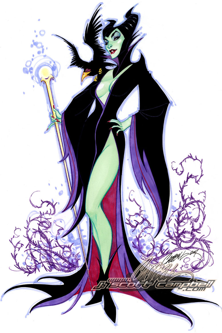 Maleficent_by_J_Scott_Campbell