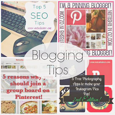 Blogging Tips @ www.natashainoz.com