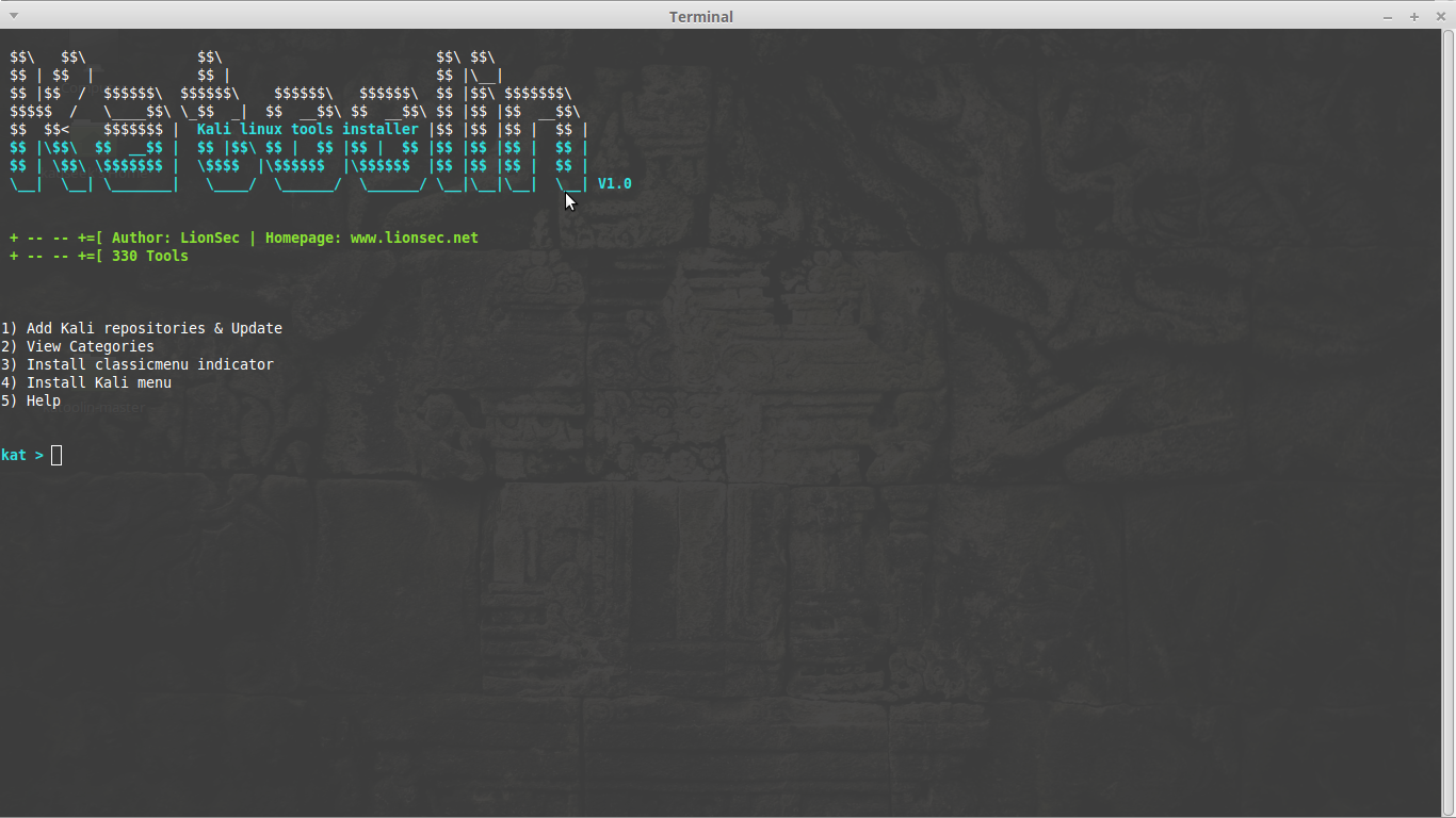 How to install All Kali Linux Tools Using “Katoolin” on Debian/Ubuntu