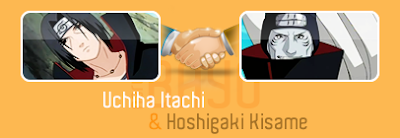 Uchiha Itachi e Hoshigaki Kisame  Akatsuki