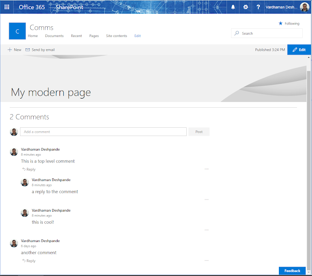 Vardhaman Deshpande: Working with the Page Comments REST API in ...