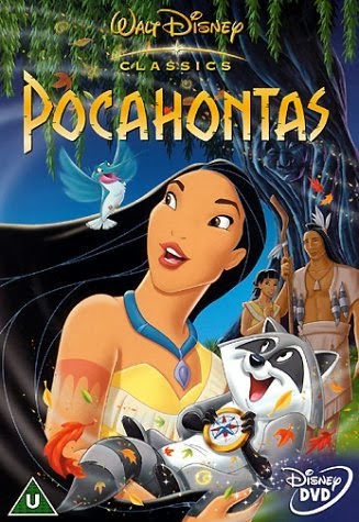 Pocahontas dvd cover Disney movie animatedfilmreviews.filminspector.com