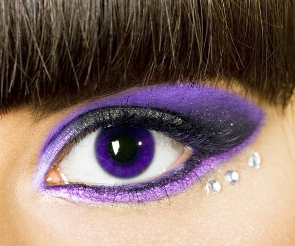 Colorful contact lenses look great!