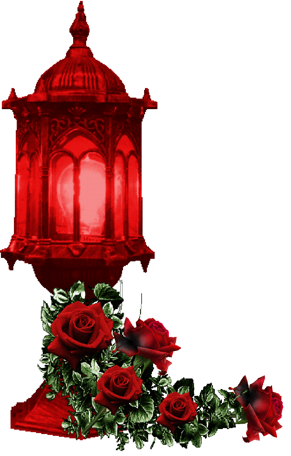 Butterfly's 1037 Red Roses Lanterns