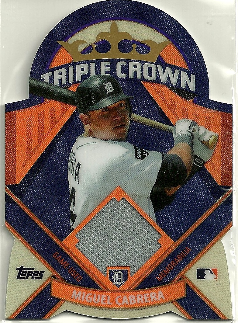 The Snorting Bull: 2013 Topps Triple Crown Miguel Cabrera Jersey Card