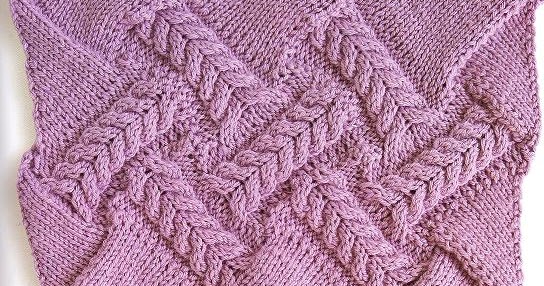 Cute Knitting: Entrelac Knitting Pattern #5: Horseshoe Cable