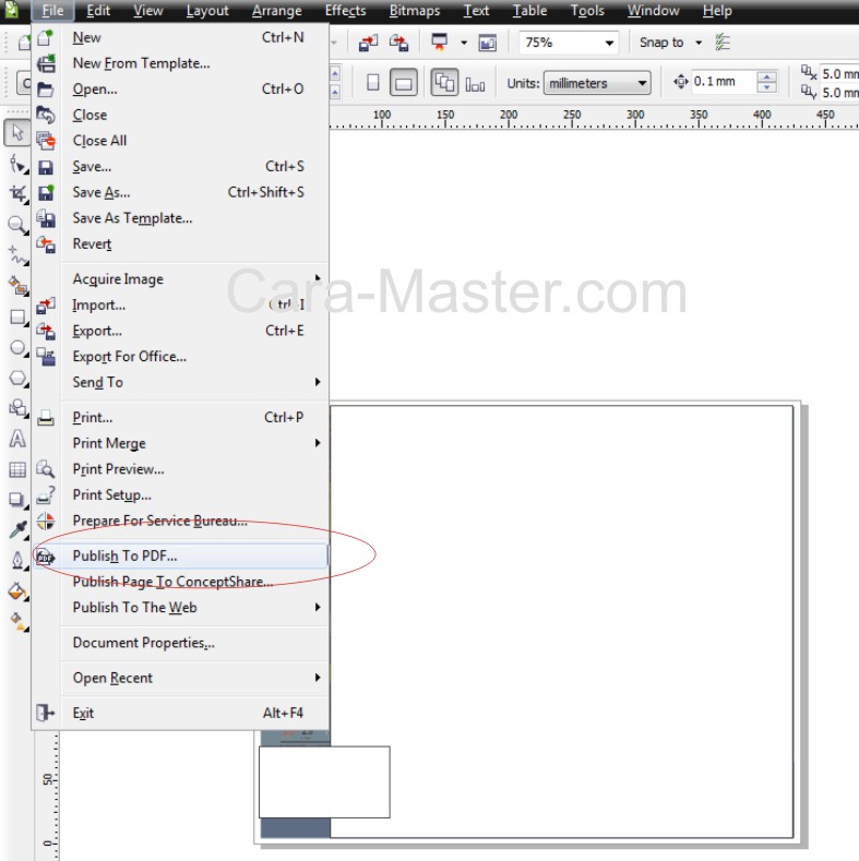 Cara Mengatasi File tidak Bisa di Publish ke PDF pada corel draw  Tips 