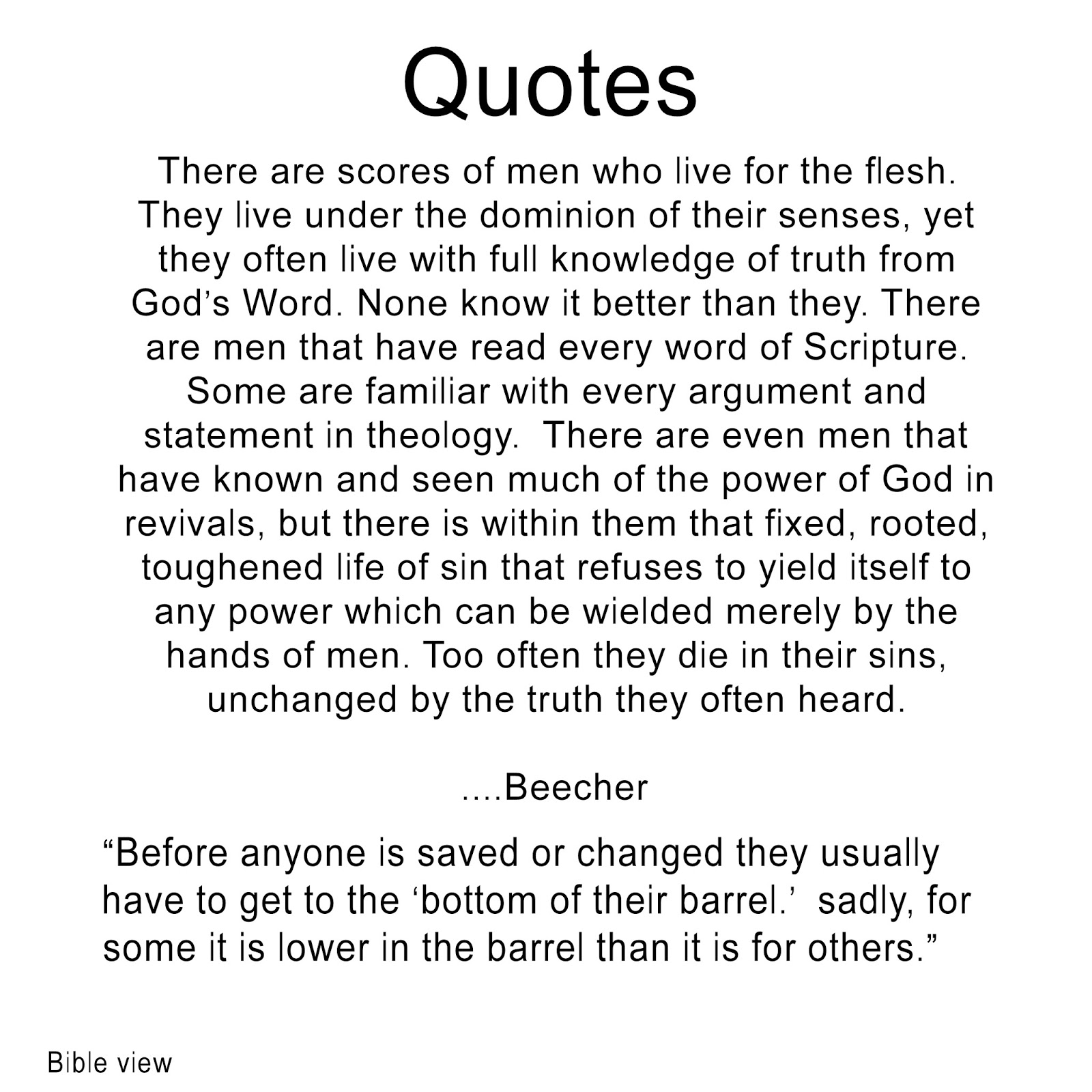 Biblical Teaching Quotes