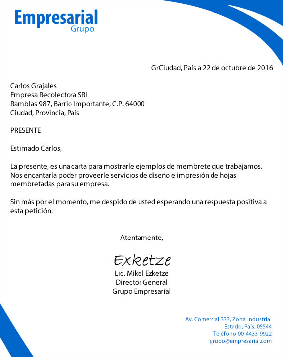 documentos publisher membrete