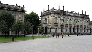 The main building of the Politecnico di Milano in Piazza Leonardo da Vince in the Città Studi