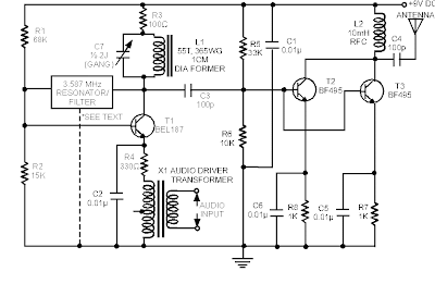 Long Range AM Transmitter |AUDIO AMPLIFIER SCHEMATIC CIRCUITS PICTURE
