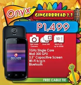 Cherry Mobile Ace and Onyx, Android Smartphones for Php1,499