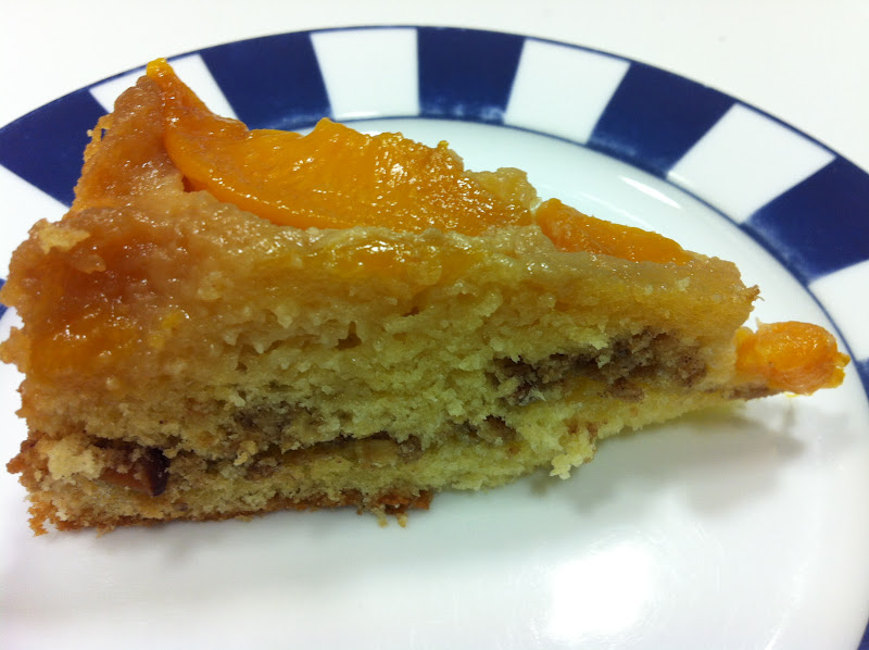 BWJ Nectarine UpsideDown Chiffon Cake Laws of the Kitchen