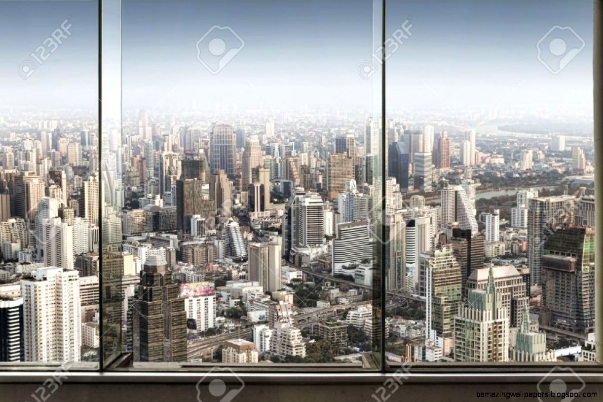 bed circle city view window  Volvoab