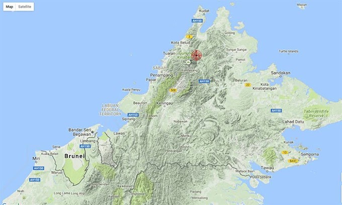 Gempa bumi lemah 2.6 Skala Richter gegar Ranau pada pukul 7.23malam tadi!