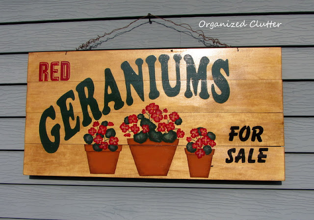 Geranium Garden Sign