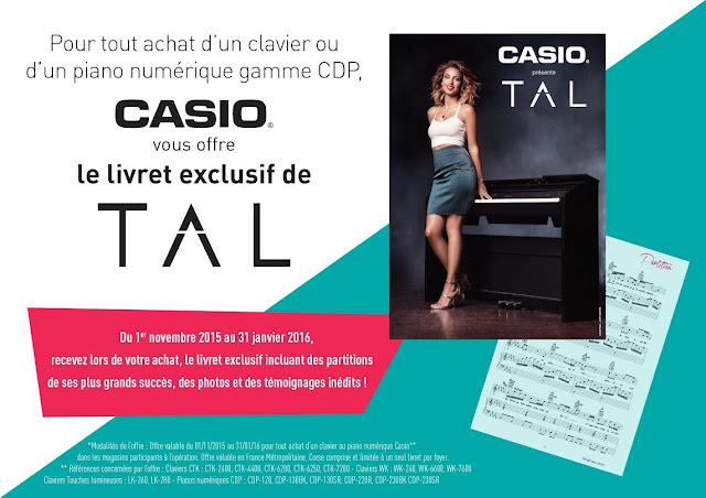 TAL & Casio Musique France : le livret exclusif !