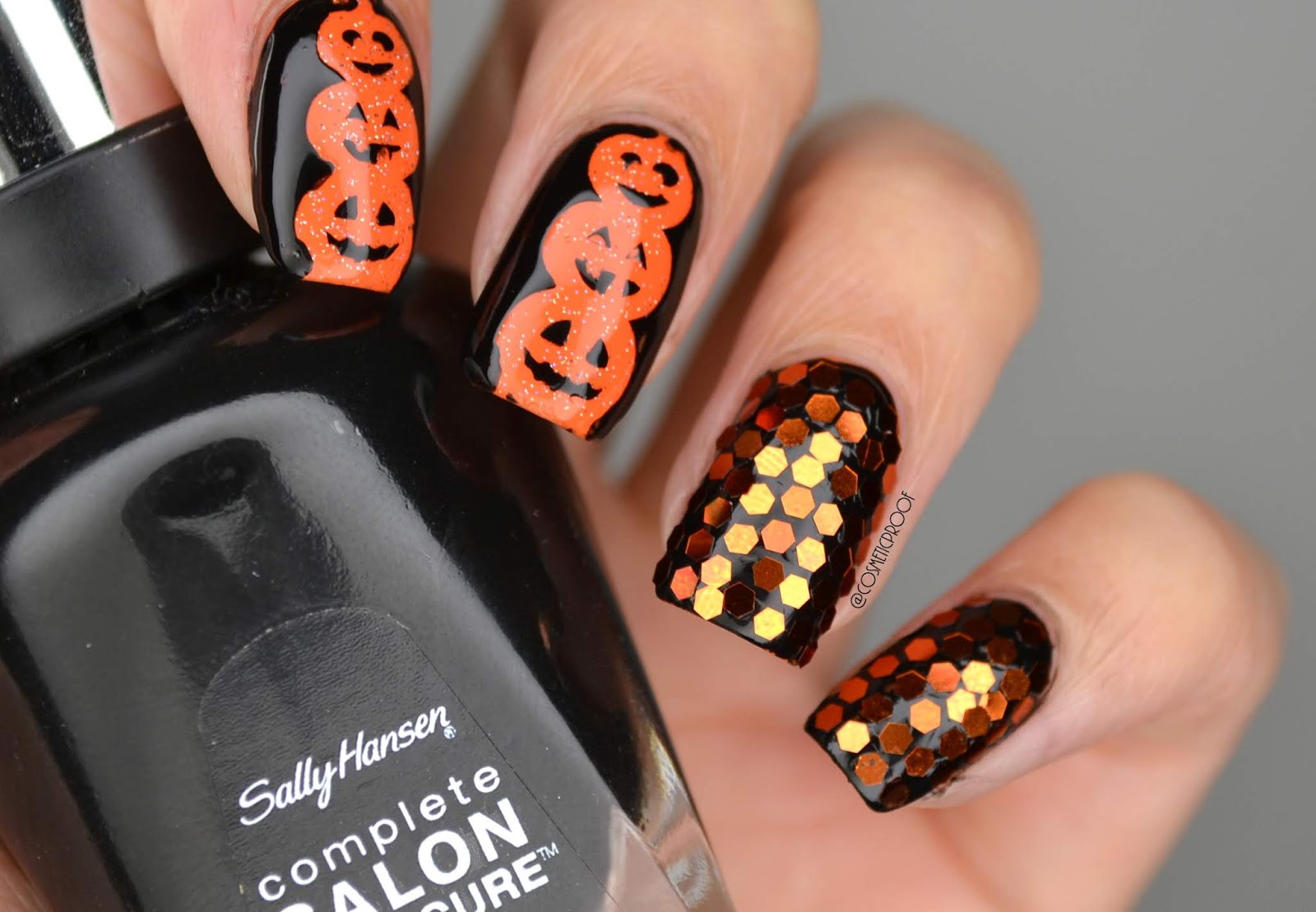 NAILS JackOLanterns CBBxManiMonday Cosmetic Proof Vancouver
