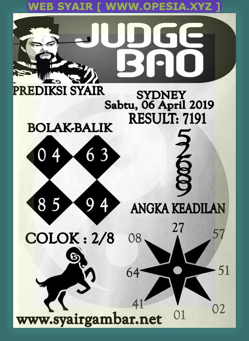 Kode syair sdy Sabtu 6 April 2019 GOsyair SEDIA KODE