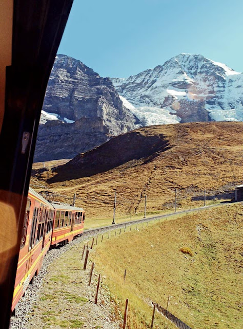Train to Jungfraujoch in Switzerland