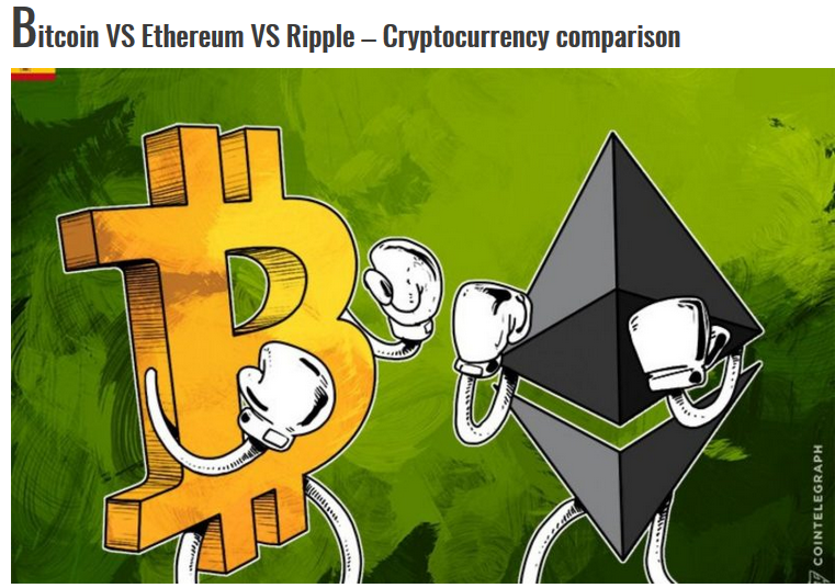 ripple vs ethereum vs bitcoin
