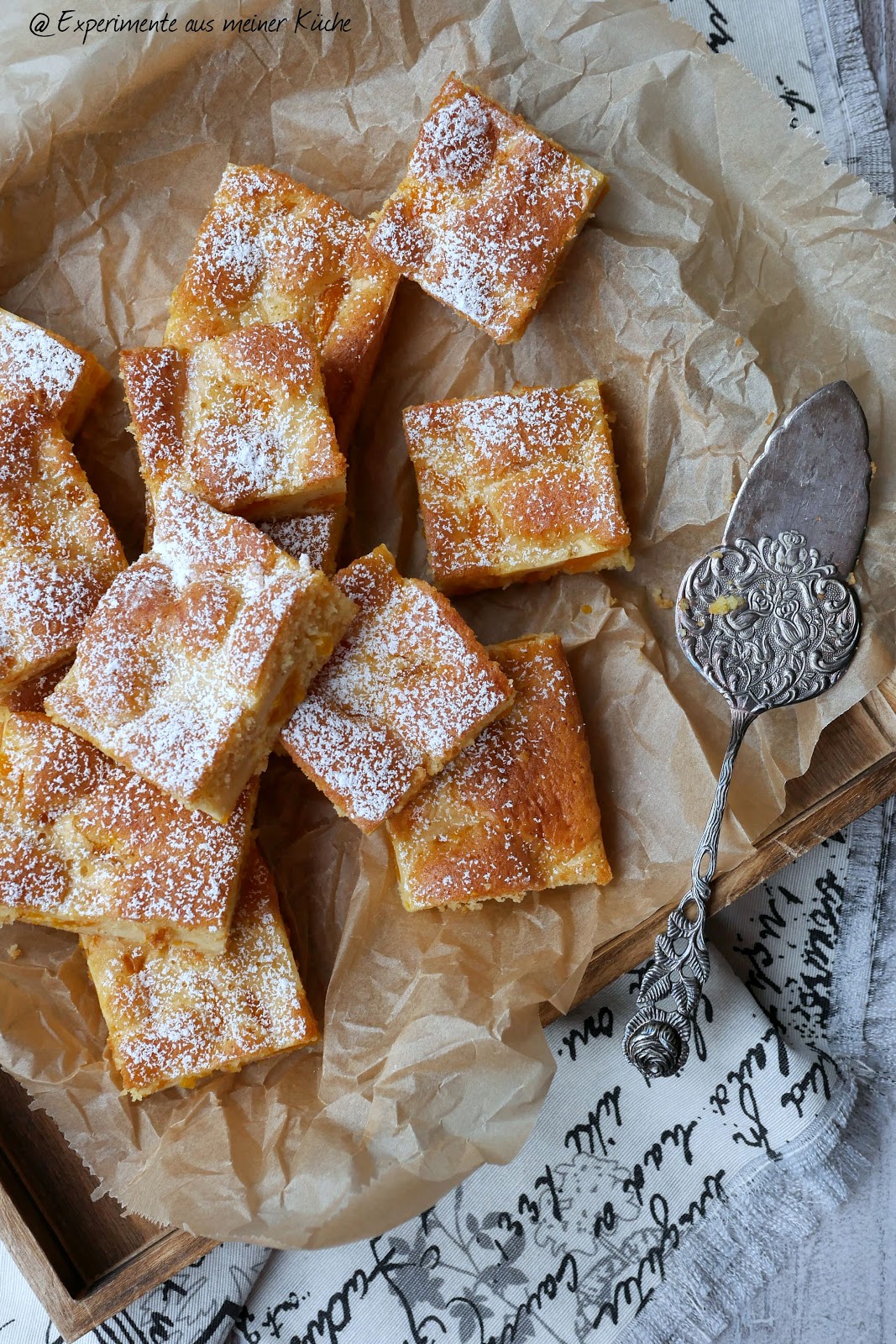 Experimente aus meiner Küche: Mandarinen-Blechkuchen mit Crème fraîche-Guss