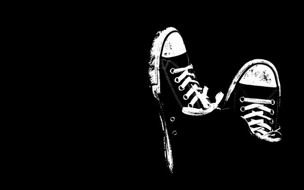 Black and White Shoes Awesome Wallpaper HD