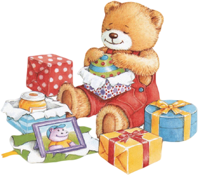 Подарок Мише. Мишка с подарками. Медведь с подарком. Медвежонок с подарком.