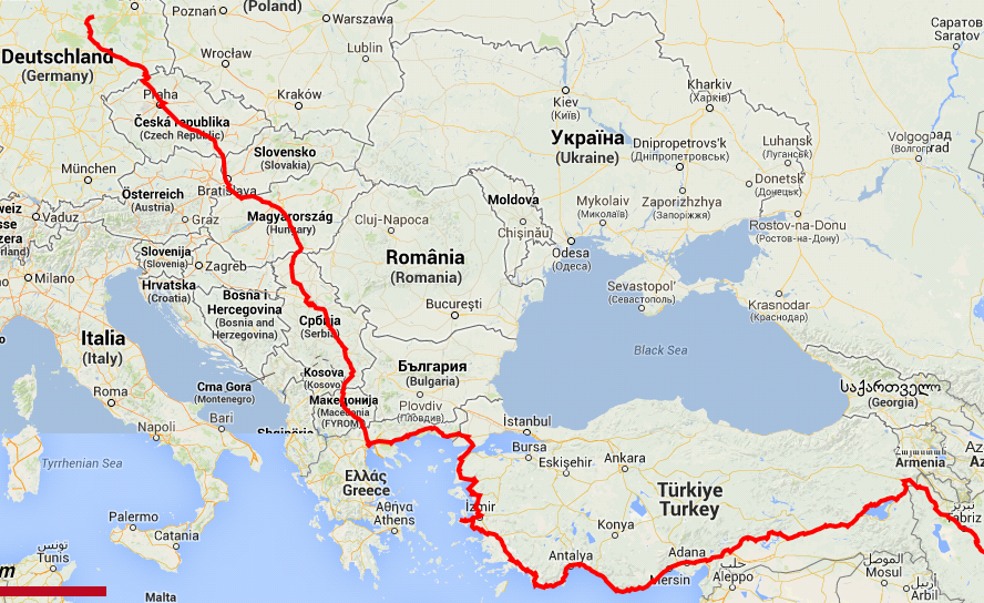 Von Deutschland Nach Türkei Mit Bus Unterwegs - Reiserouten