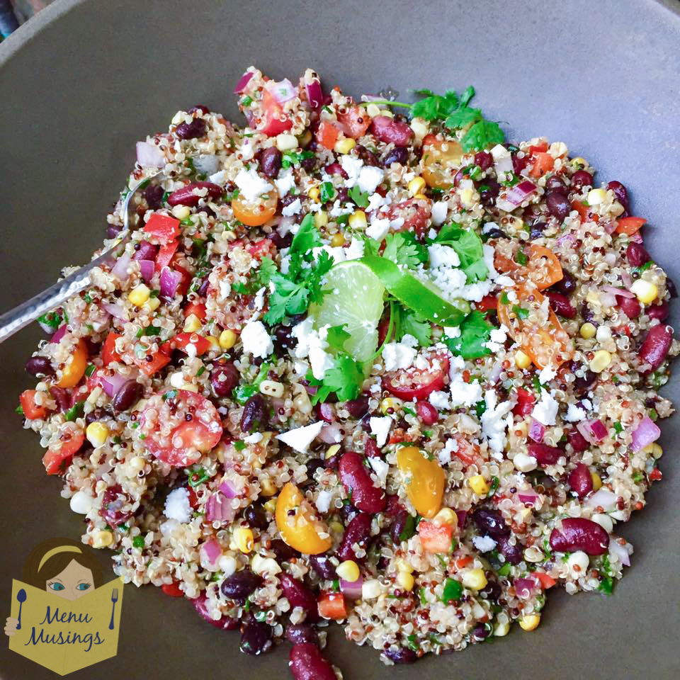 Menu Musings of a Modern American Mom Southwestern Quinoa Salad with