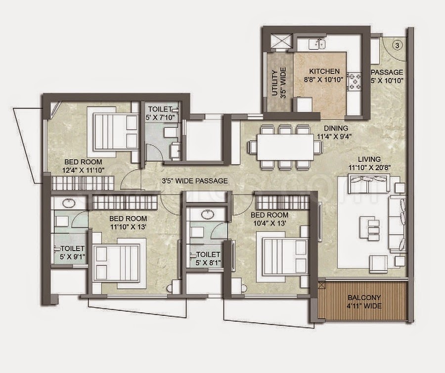 3 BHK flat sale in Siddharth Nagar, Goregaon west Rs. 3.70 Cr. Final.