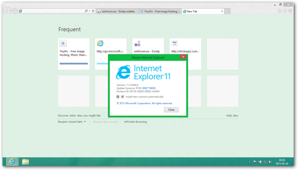 internet explorer 11, for tech,Windows 8.1 embeds Internet Explorer 11
