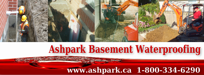 Ashpark Basement Waterproofing Contractors 1-800-334-6290