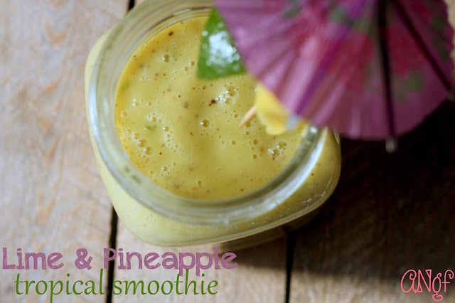Tropical Smoothie with Lime and Pineapple from Anyonita-nibbles.co.uk