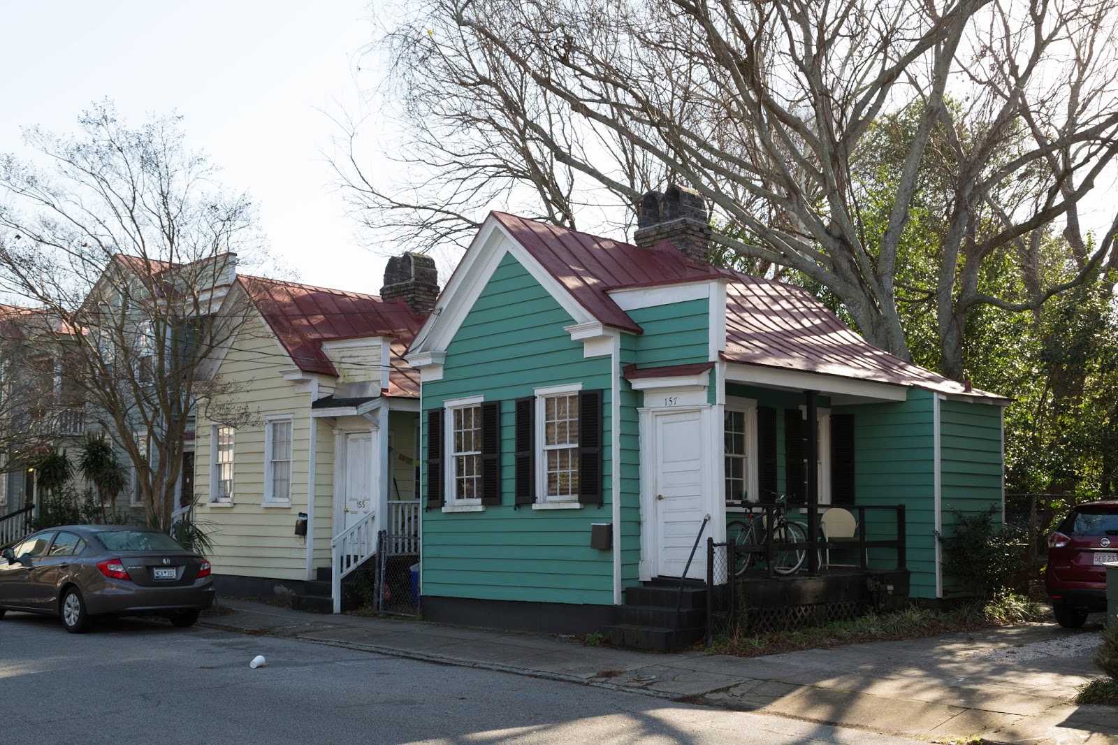 Charleston Daily Photo Teeny, tiny houses of Charleston Line St.
